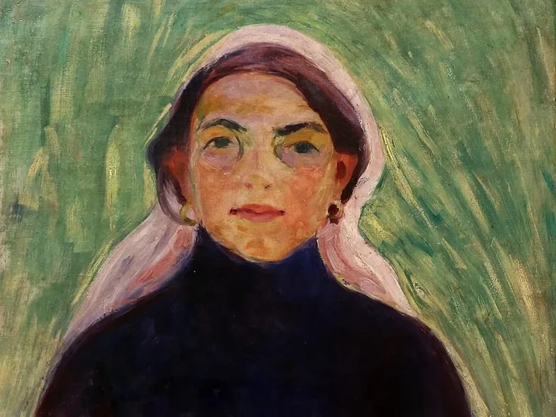 1884-Deiva De Angelis - Ragazza con fazzoletto rosa
